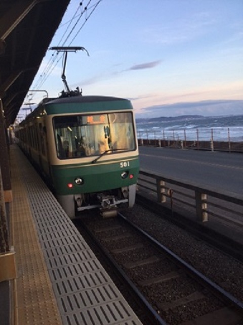 江ノ島の夕日