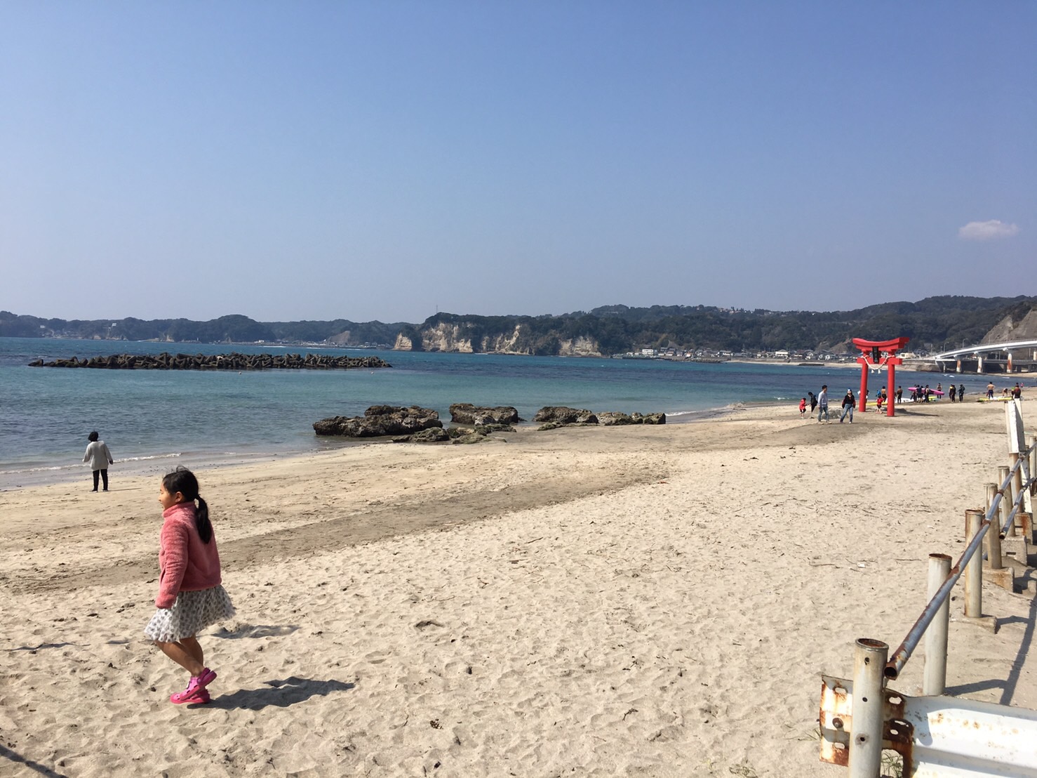 勝浦の砂浜