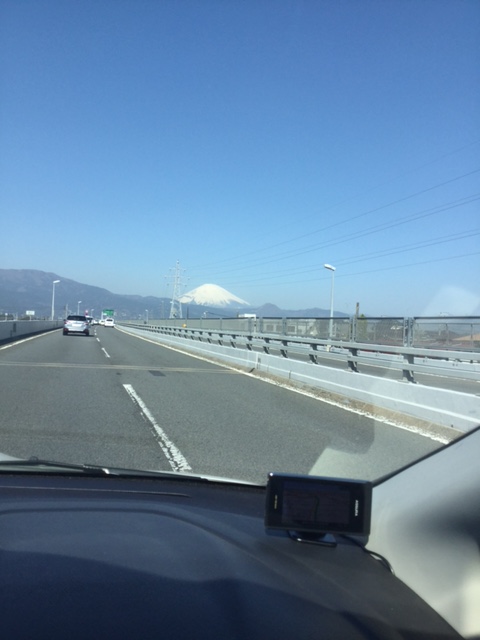 富士山を見ながら