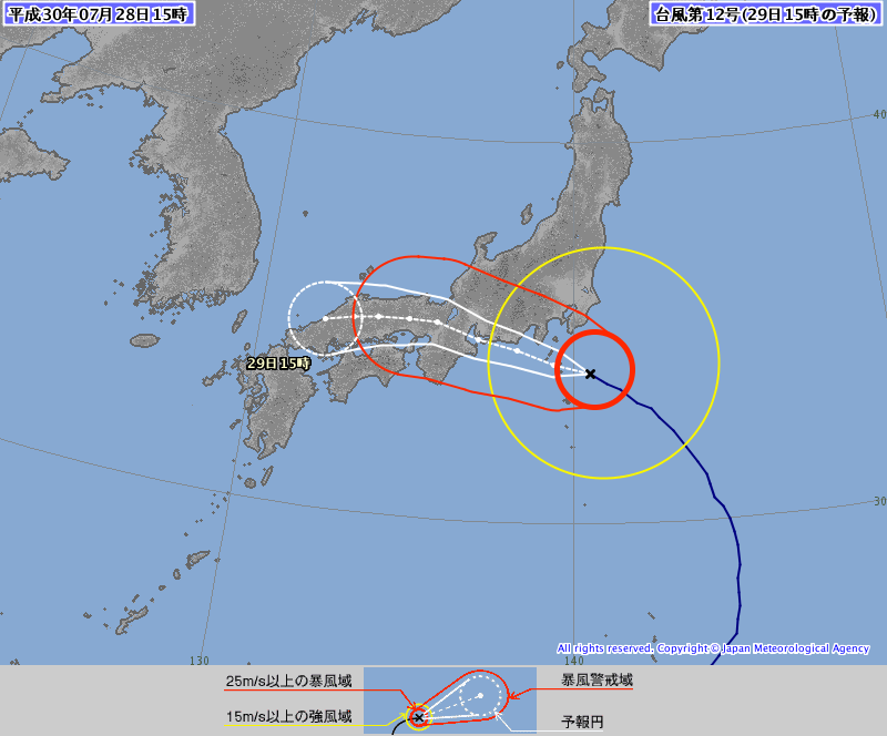 台風接近